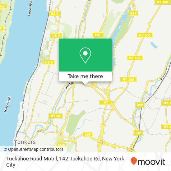 Mapa de Tuckahoe Road Mobil, 142 Tuckahoe Rd