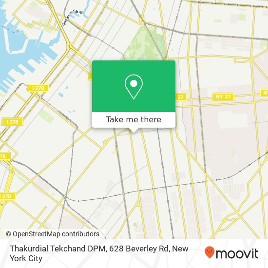 Thakurdial Tekchand DPM, 628 Beverley Rd map