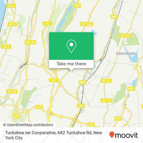 Mapa de Tuckahoe ter Cooperative, 682 Tuckahoe Rd