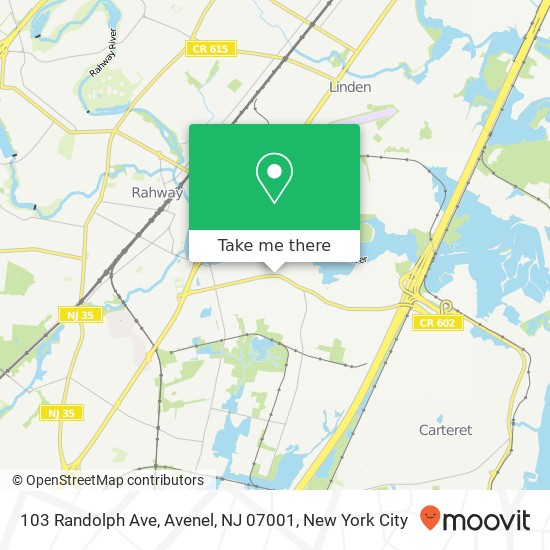 103 Randolph Ave, Avenel, NJ 07001 map