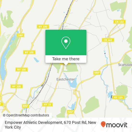 Mapa de Empower Athletic Development, 670 Post Rd