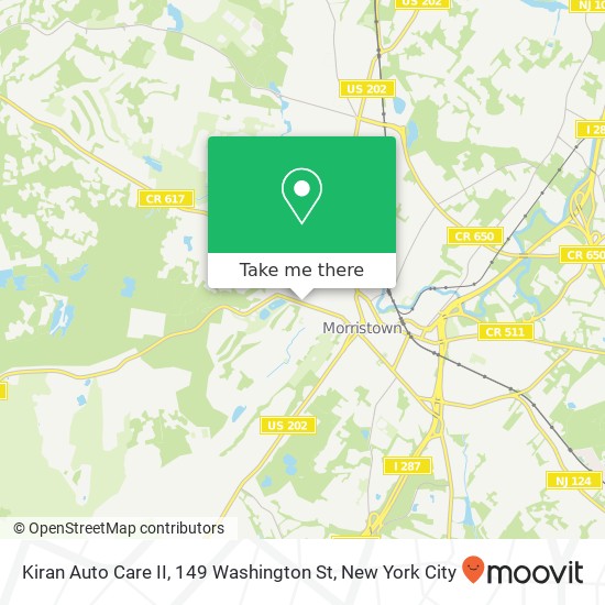 Mapa de Kiran Auto Care II, 149 Washington St