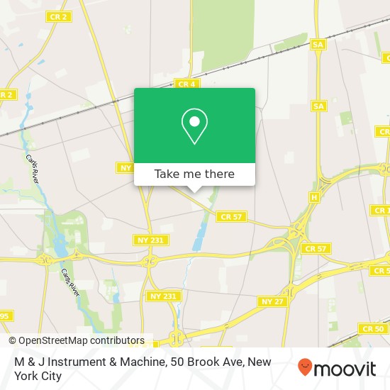 Mapa de M & J Instrument & Machine, 50 Brook Ave