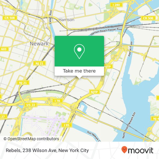 Rebels, 238 Wilson Ave map