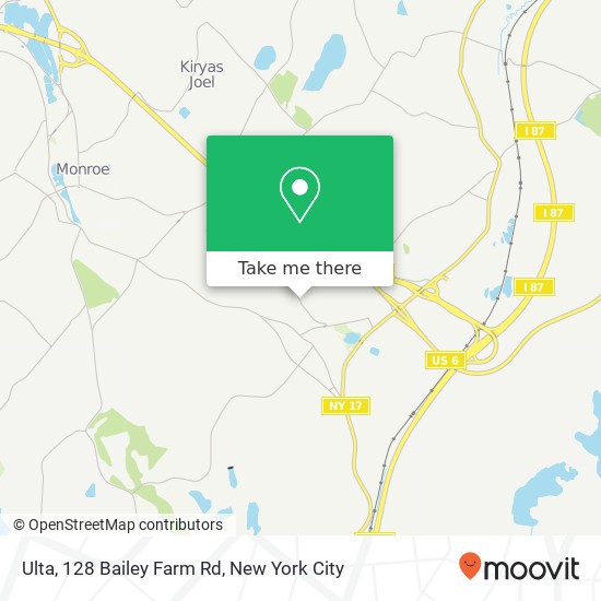 Mapa de Ulta, 128 Bailey Farm Rd