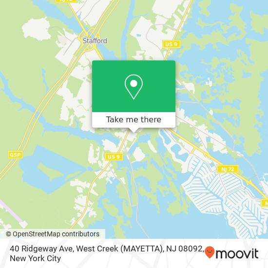 40 Ridgeway Ave, West Creek (MAYETTA), NJ 08092 map