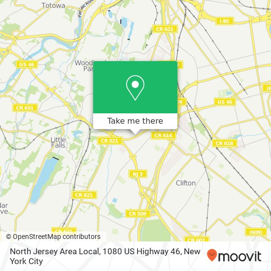 North Jersey Area Local, 1080 US Highway 46 map