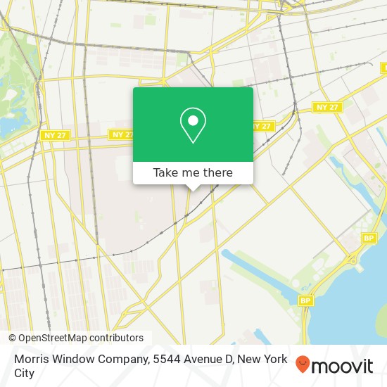 Morris Window Company, 5544 Avenue D map