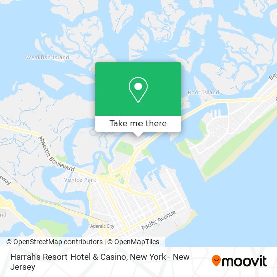 Mapa de Harrah's Resort Hotel & Casino