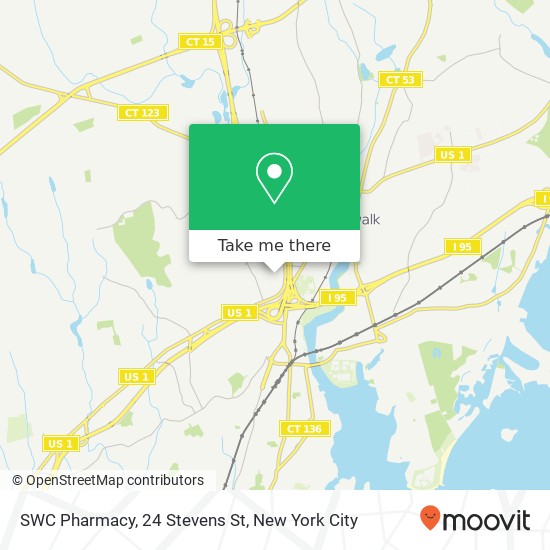 SWC Pharmacy, 24 Stevens St map