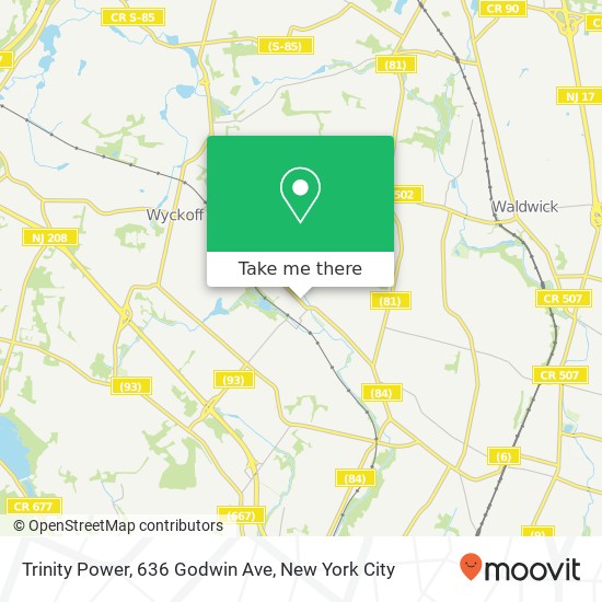 Mapa de Trinity Power, 636 Godwin Ave