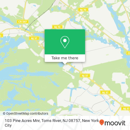 103 Pine Acres Mnr, Toms River, NJ 08757 map