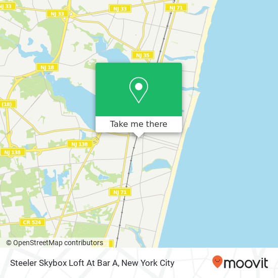 Mapa de Steeler Skybox Loft At Bar A