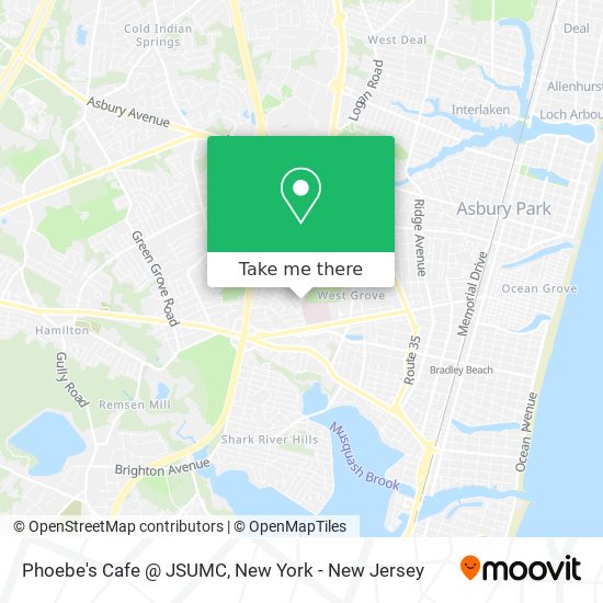 Phoebe's Cafe @ JSUMC map