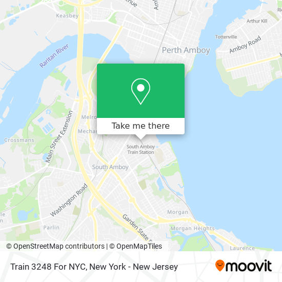 Mapa de Train 3248 For NYC