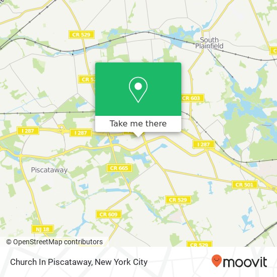 Mapa de Church In Piscataway