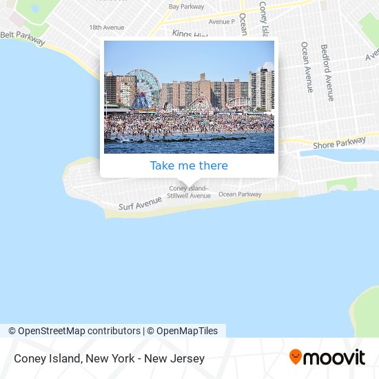 Coney Island map