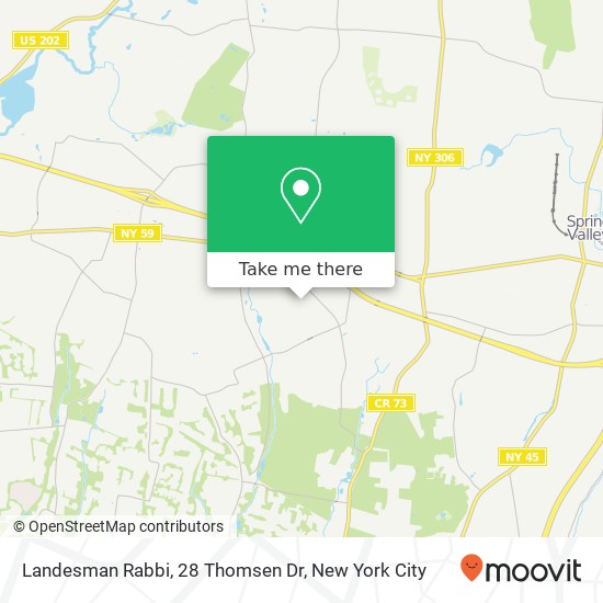 Landesman Rabbi, 28 Thomsen Dr map