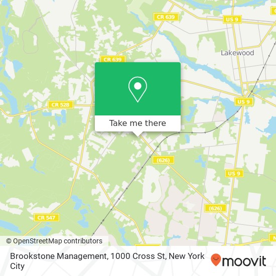 Brookstone Management, 1000 Cross St map