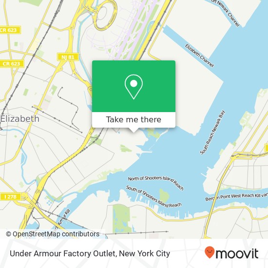Under Armour Factory Outlet map