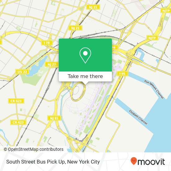 Mapa de South Street Bus Pick Up