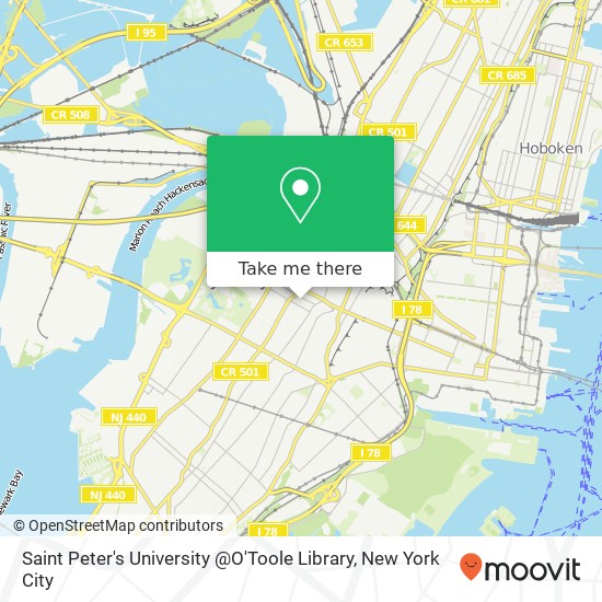 Saint Peter's University @O'Toole Library map