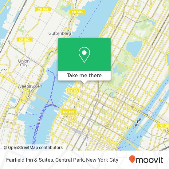Fairfield Inn & Suites, Central Park map