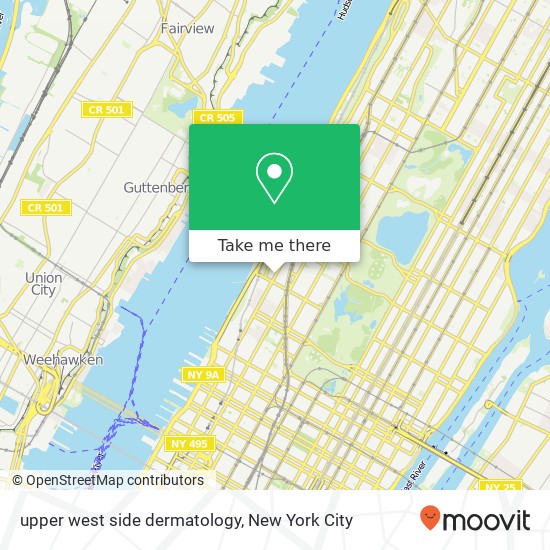 upper west side dermatology map