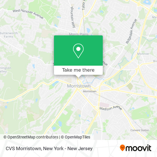 Mapa de CVS Morristown