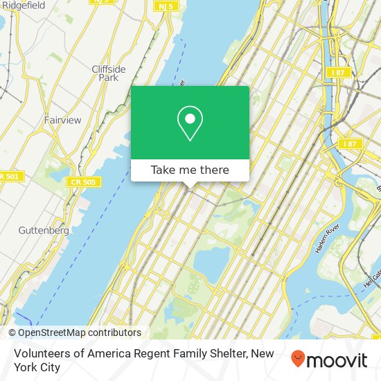 Volunteers of America Regent Family Shelter map