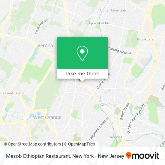 Mapa de Mesob Ethiopian Restaurant