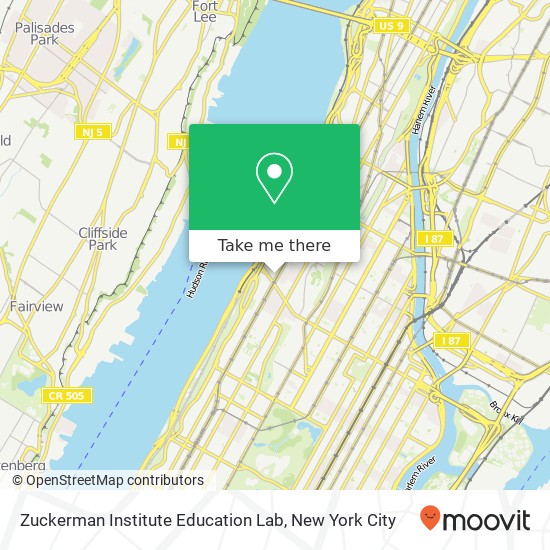 Zuckerman Institute Education Lab map