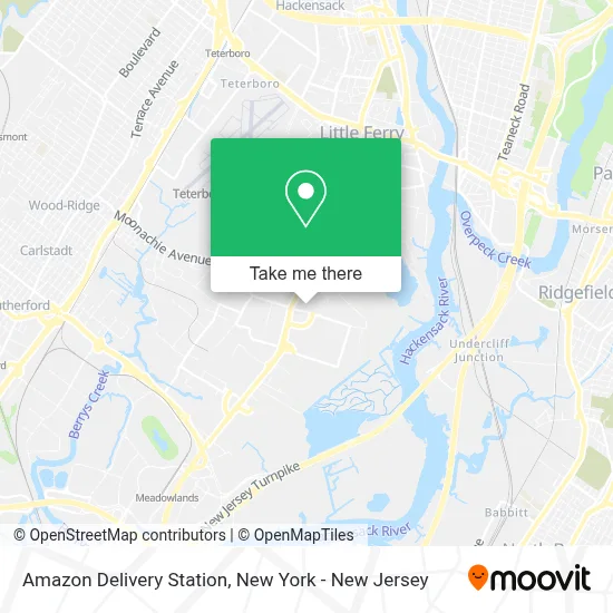 Amazon Delivery Station map