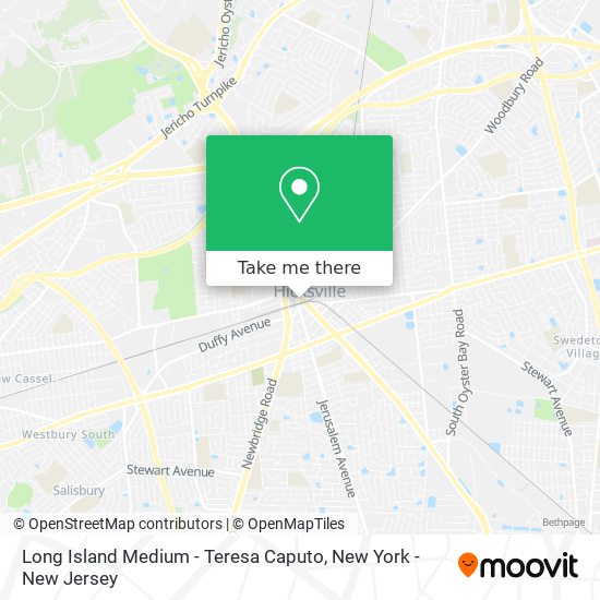 Long Island Medium - Teresa Caputo map