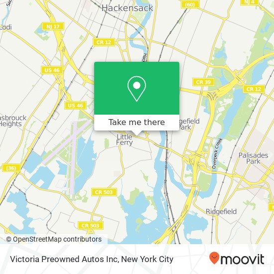 Victoria Preowned Autos Inc map