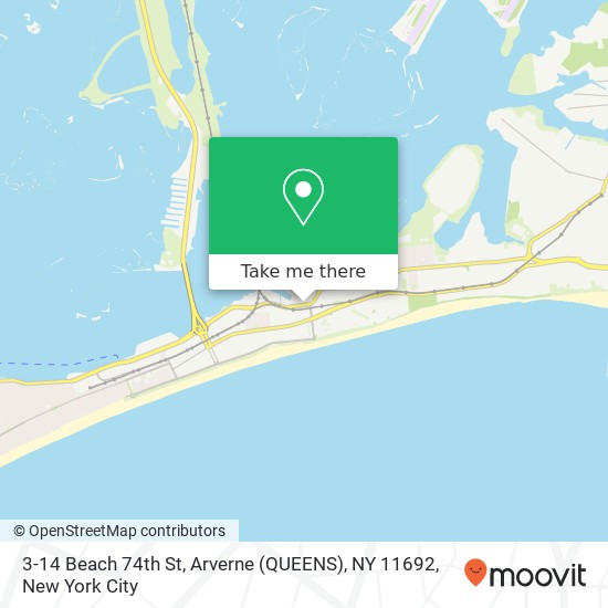 3-14 Beach 74th St, Arverne (QUEENS), NY 11692 map