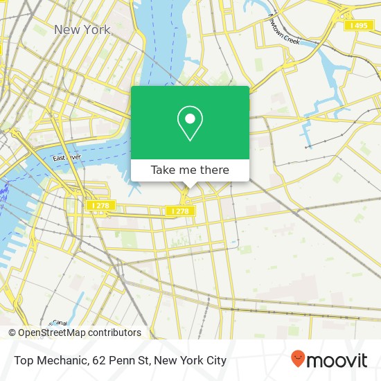 Mapa de Top Mechanic, 62 Penn St