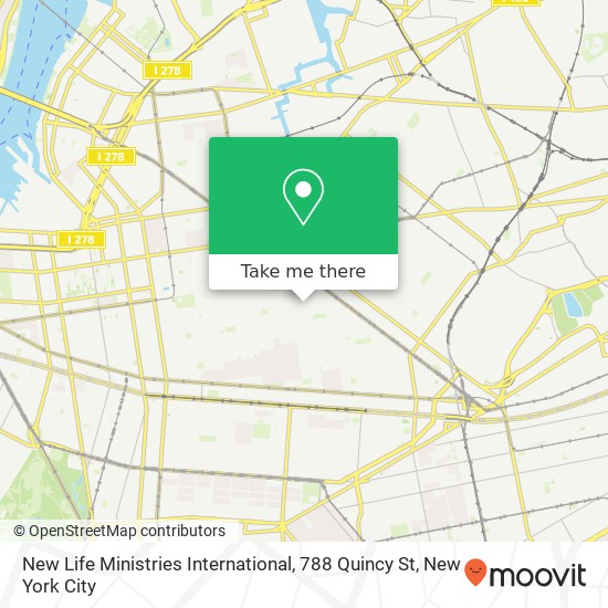 Mapa de New Life Ministries International, 788 Quincy St