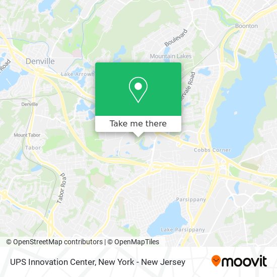 Mapa de UPS Innovation Center