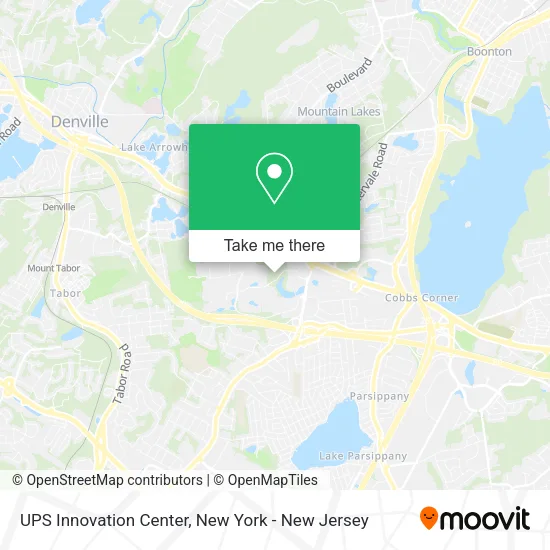 UPS Innovation Center map