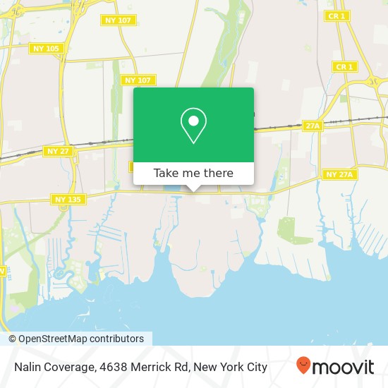 Nalin Coverage, 4638 Merrick Rd map