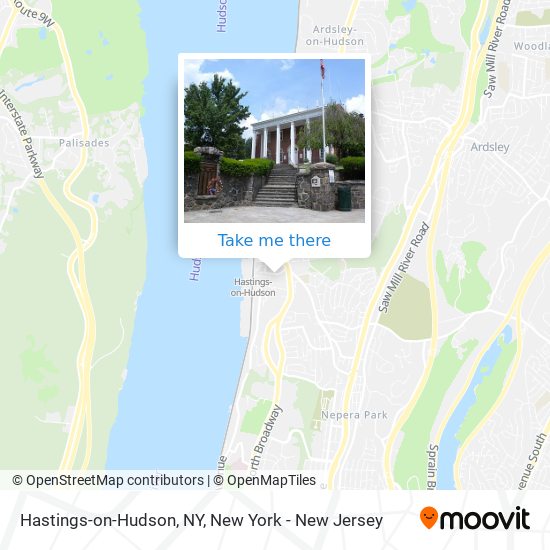 Mapa de Hastings-on-Hudson, NY