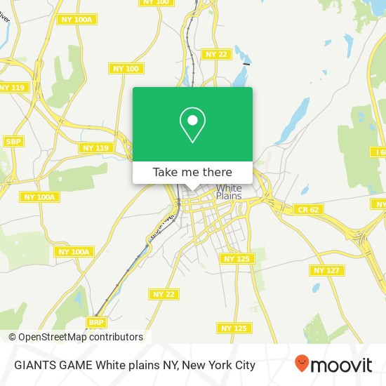 Mapa de GIANTS GAME White plains NY