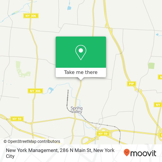 Mapa de New York Management, 286 N Main St