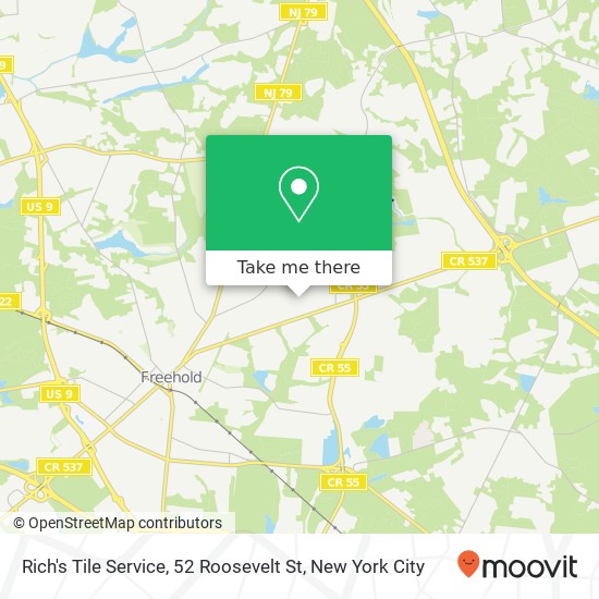 Mapa de Rich's Tile Service, 52 Roosevelt St