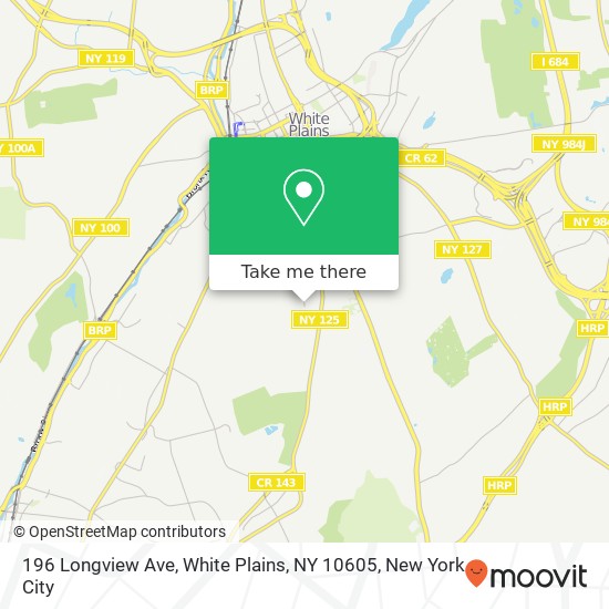 196 Longview Ave, White Plains, NY 10605 map