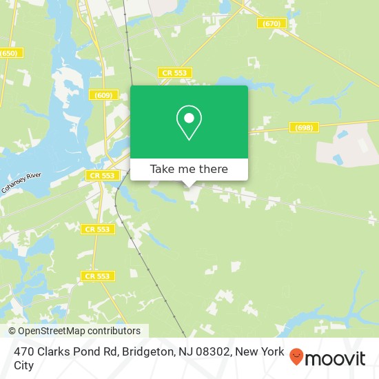 470 Clarks Pond Rd, Bridgeton, NJ 08302 map