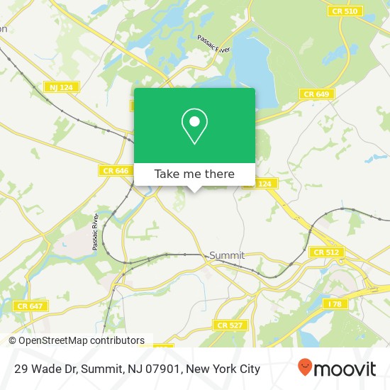 29 Wade Dr, Summit, NJ 07901 map