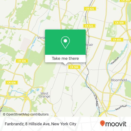 Mapa de Fanbrandz, 8 Hillside Ave