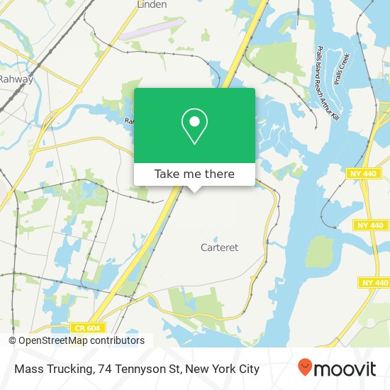 Mapa de Mass Trucking, 74 Tennyson St